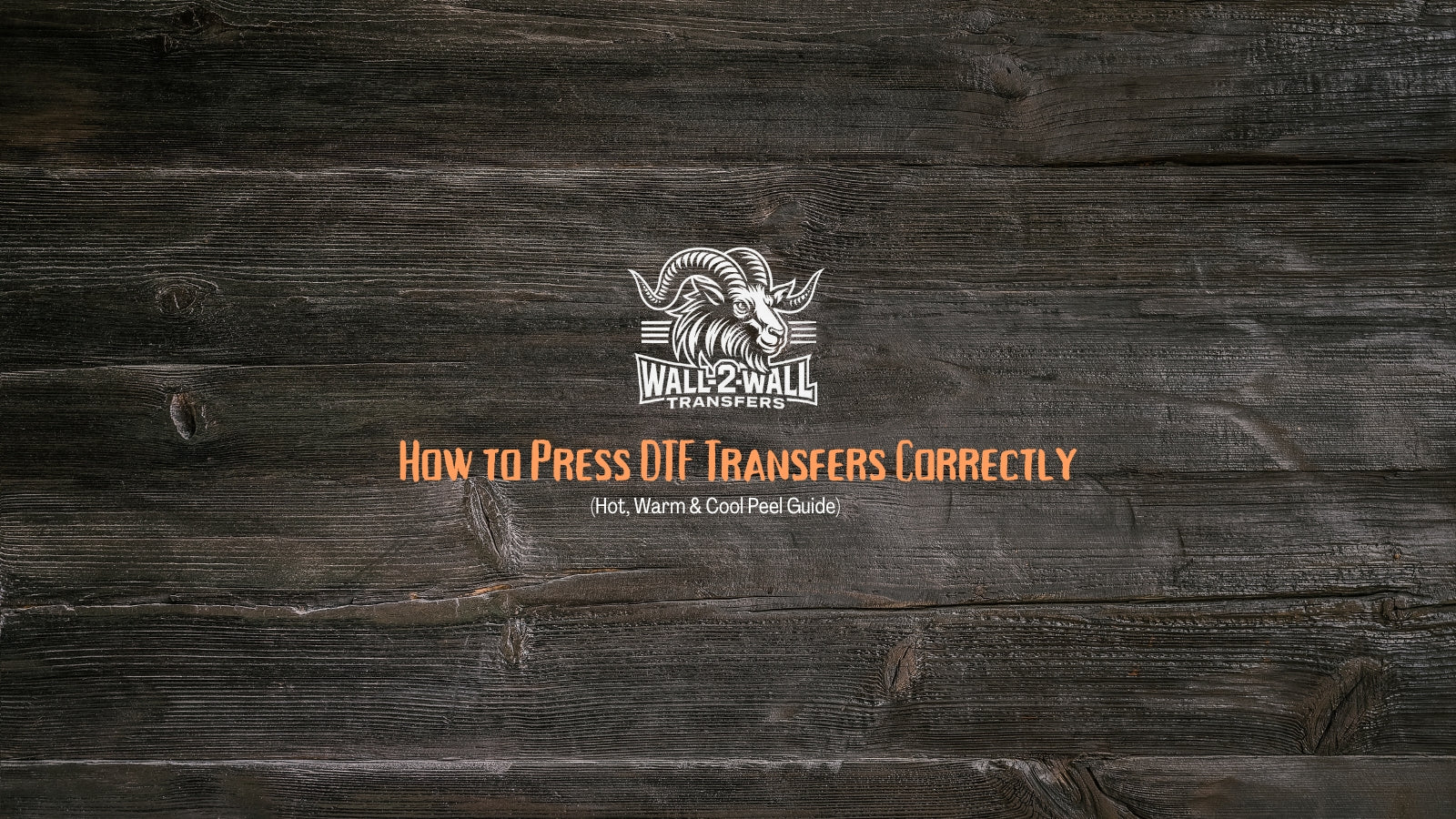 How to Press DTF Transfers Correctly (Hot, Warm & Cool Peel Guide)