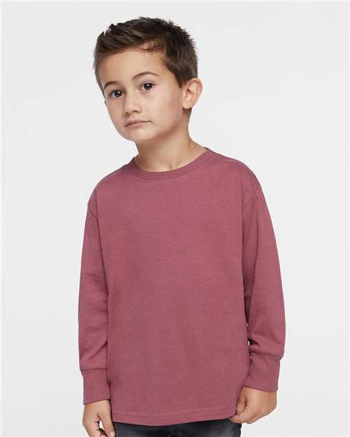 Toddler Fine Jersey Long Sleeve Tee Rabbit Skins - 3302