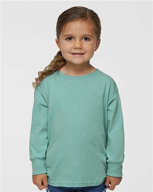 Toddler Fine Jersey Long Sleeve Tee Rabbit Skins - 3302