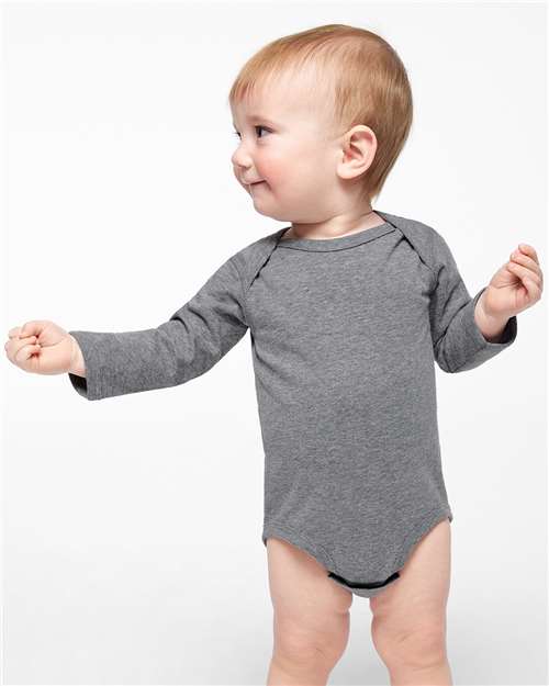 Infant Fine Jersey Long Sleeve Bodysuit Rabbit Skins - 4421