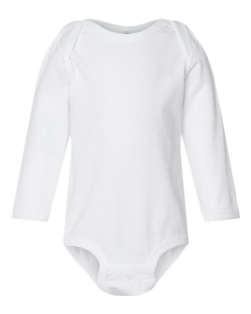 Infant Fine Jersey Long Sleeve Bodysuit Rabbit Skins - 4421