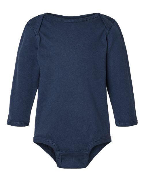 Infant Fine Jersey Long Sleeve Bodysuit Rabbit Skins - 4421