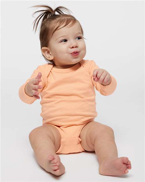 Infant Fine Jersey Long Sleeve Bodysuit Rabbit Skins - 4421