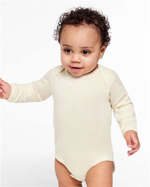 Infant Fine Jersey Long Sleeve Bodysuit Rabbit Skins - 4421