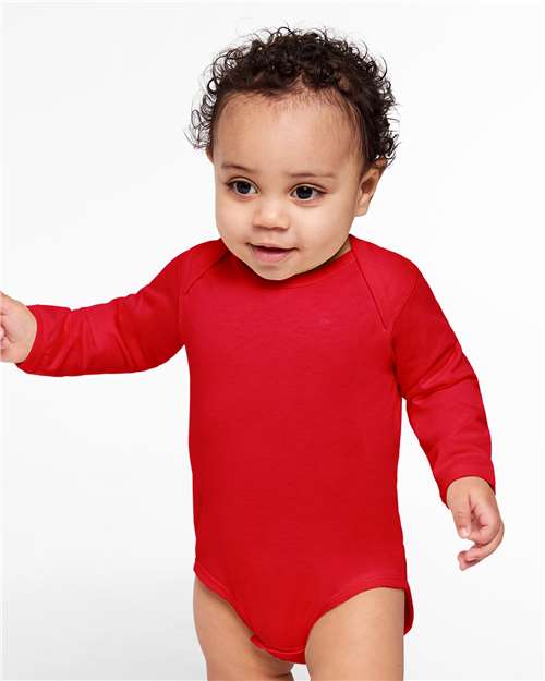 Infant Fine Jersey Long Sleeve Bodysuit Rabbit Skins - 4421