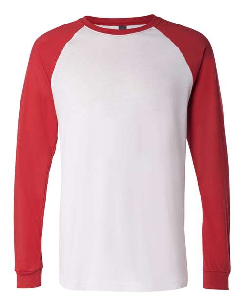 Men's Long Sleeve Jersey Baseball Tee BELLA + CANVAS - 3000