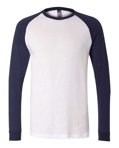 Men's Long Sleeve Jersey Baseball Tee BELLA + CANVAS - 3000