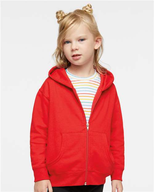 Toddler Full-Zip Fleece Hoodie Sweatshirt Rabbit Skins - 3346