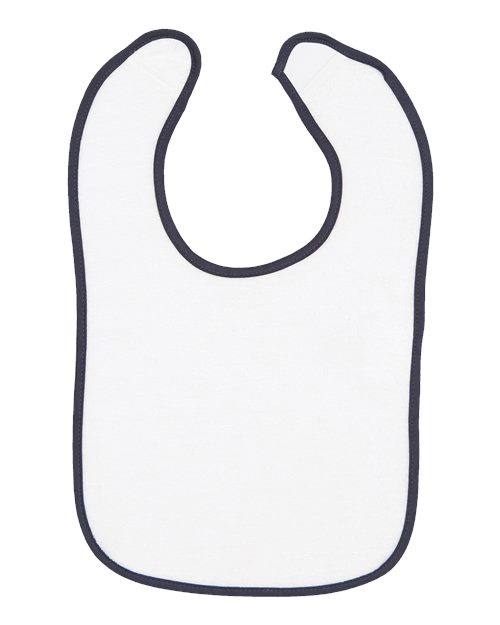 Infant Contrast Trim Terry Bib Rabbit Skins - 1003