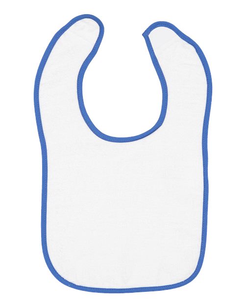 Infant Contrast Trim Terry Bib Rabbit Skins - 1003