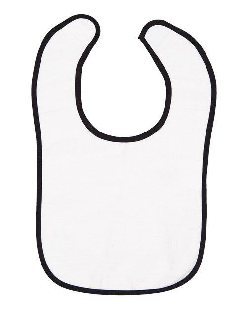 Infant Contrast Trim Terry Bib Rabbit Skins - 1003