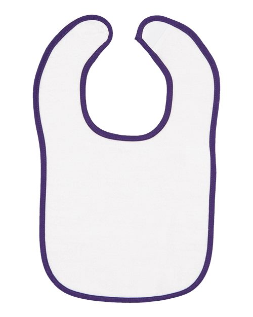 Infant Contrast Trim Terry Bib Rabbit Skins - 1003