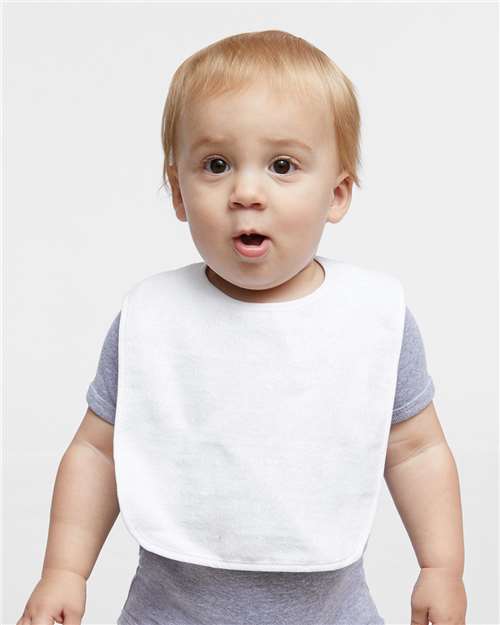 Infant Contrast Trim Terry Bib Rabbit Skins - 1003