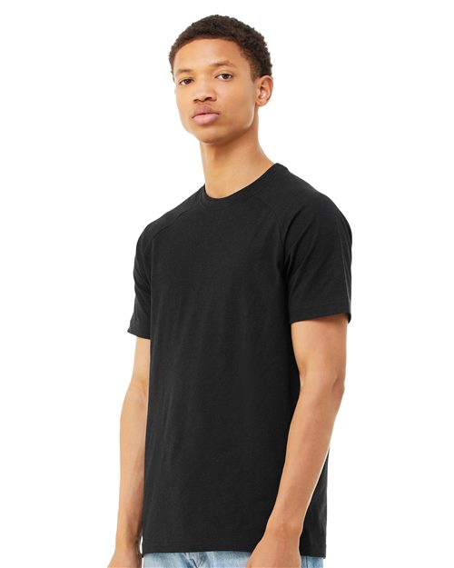 Men's Heather CVC Raglan Tee BELLA + CANVAS - 3201