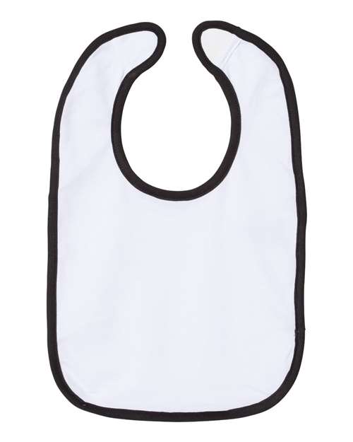 Infant Contrast Trim Premium Jersey Bib Rabbit Skins - 1004