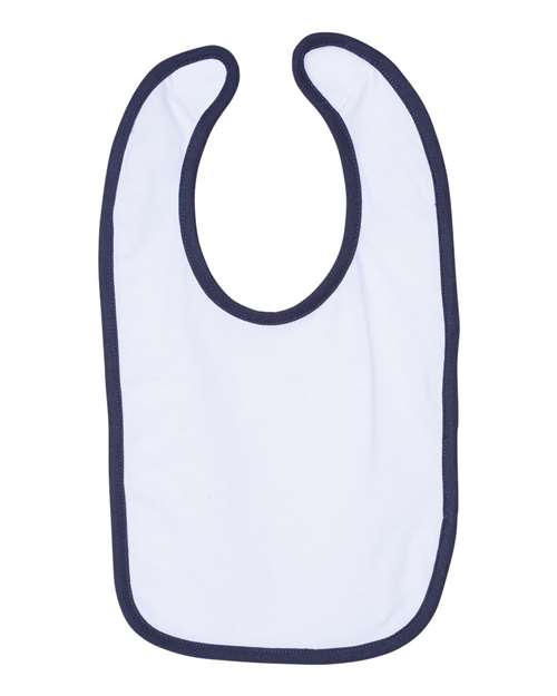 Infant Contrast Trim Premium Jersey Bib Rabbit Skins - 1004