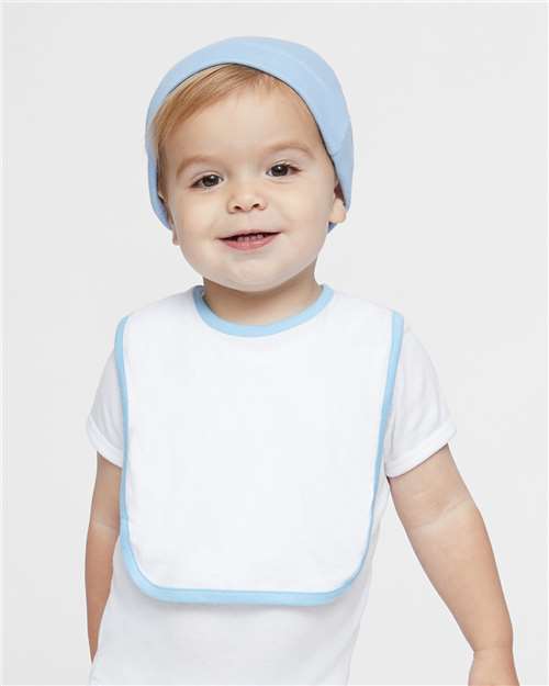 Infant Contrast Trim Premium Jersey Bib Rabbit Skins - 1004
