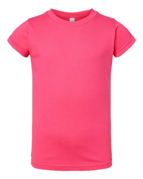 Toddler Girls Fine Jersey Tee Rabbit Skins - 3316