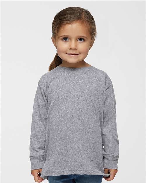 Toddler Fine Jersey Long Sleeve Tee Rabbit Skins - 3302