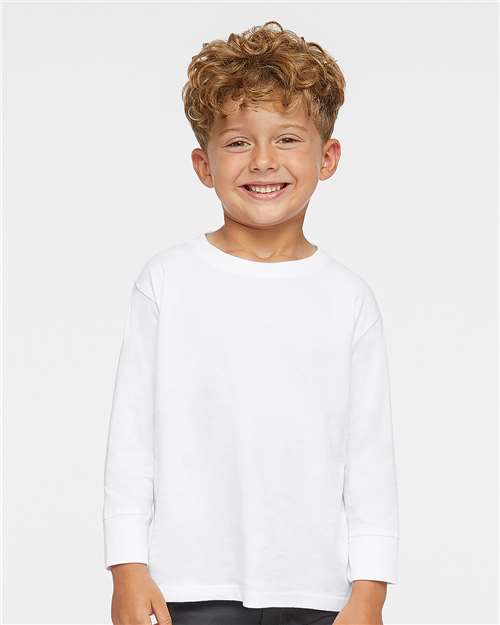 Toddler Fine Jersey Long Sleeve Tee Rabbit Skins - 3302