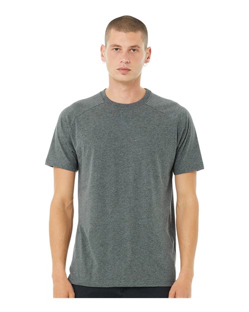 Men's Heather CVC Raglan Tee BELLA + CANVAS - 3201