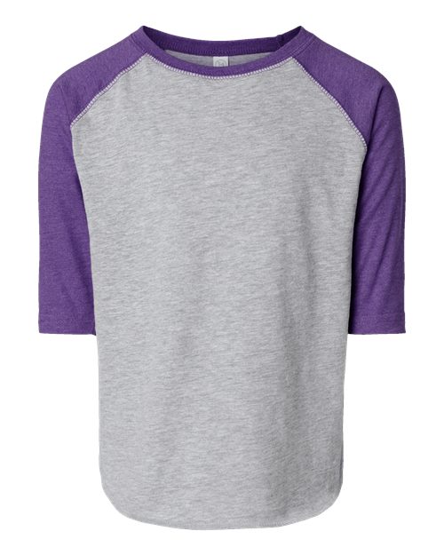 Toddler Baseball Fine Jersey Three-Quarter Sleeve Tee Rabbit Skins - 3330