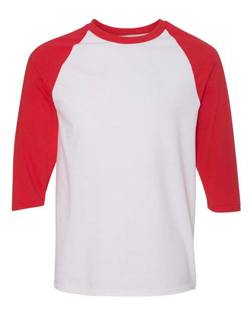 Unisex Heavy Cotton™ Raglan Three-Quarter Sleeve T-Shirt Gildan - 5700