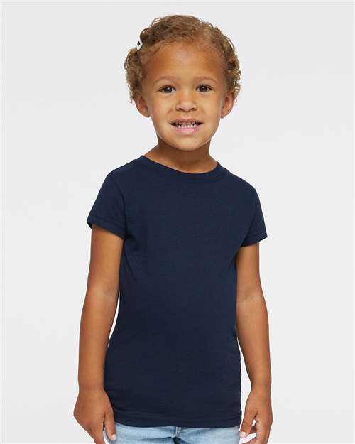 Toddler Girls Fine Jersey Tee Rabbit Skins - 3316
