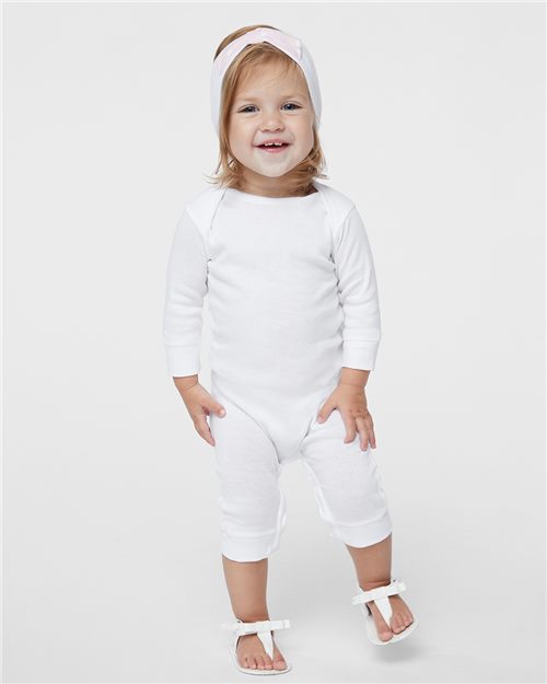 Infant Long Legged Baby Rib Bodysuit Rabbit Skins - 4412