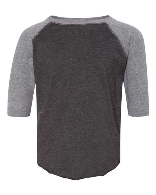 Toddler Baseball Fine Jersey Three-Quarter Sleeve Tee Rabbit Skins - 3330