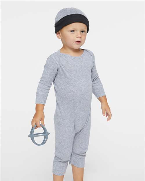 Infant Long Legged Baby Rib Bodysuit Rabbit Skins - 4412
