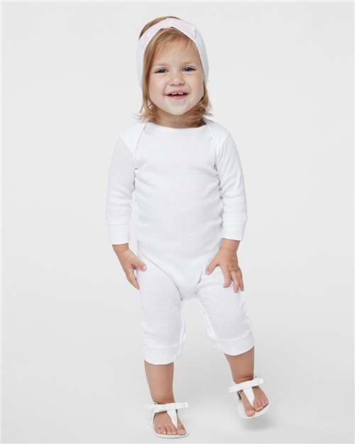 Infant Long Legged Baby Rib Bodysuit Rabbit Skins - 4412