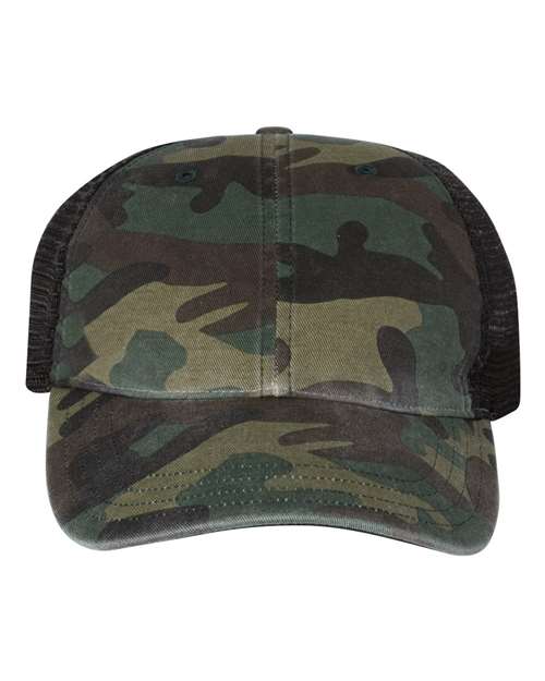 Garment Washed Printed Trucker Cap Richardson - 111P