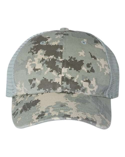Garment Washed Printed Trucker Cap Richardson - 111P
