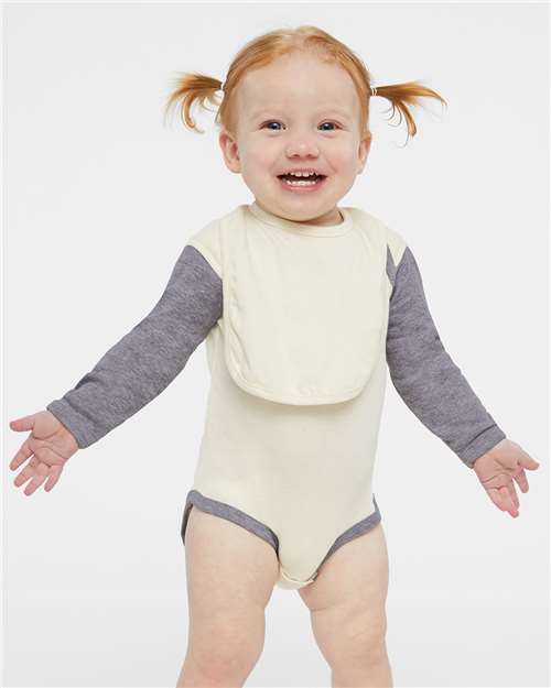 Infant Long Sleeve Baby Rib Bodysuit Rabbit Skins - 4411