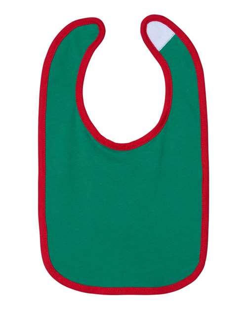 Infant Contrast Trim Premium Jersey Bib Rabbit Skins - 1004