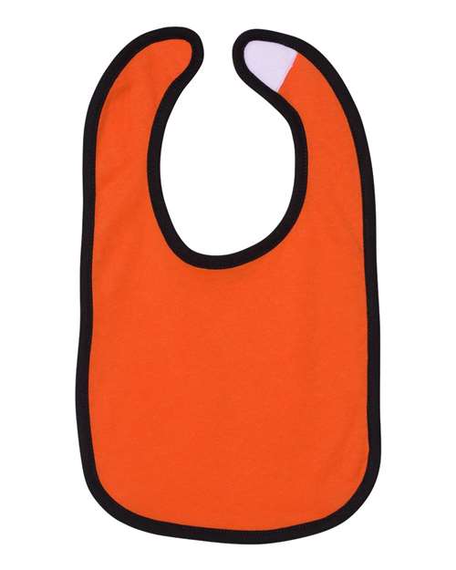 Infant Contrast Trim Premium Jersey Bib Rabbit Skins - 1004