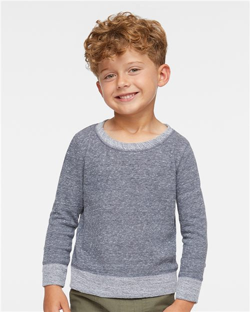Toddler Harborside Mélange French Terry Crewneck Sweatshirt Rabbit Skins - 3379