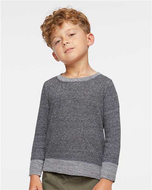 Toddler Harborside Mélange French Terry Crewneck Sweatshirt Rabbit Skins - 3379