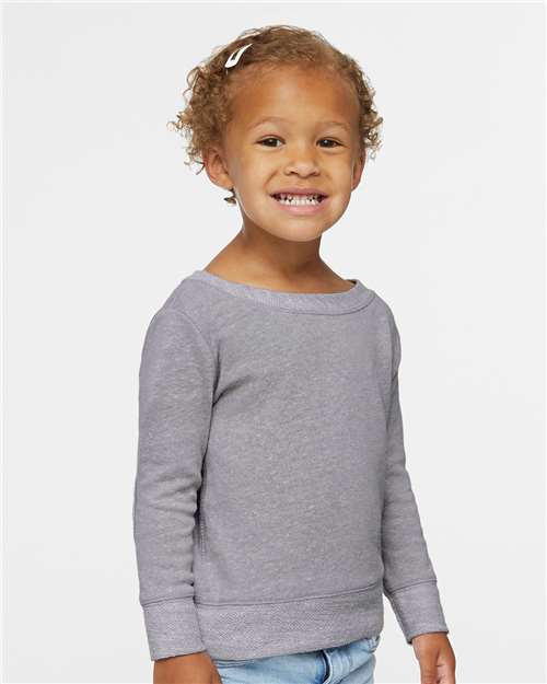 Toddler Harborside Mélange French Terry Crewneck Sweatshirt Rabbit Skins - 3379