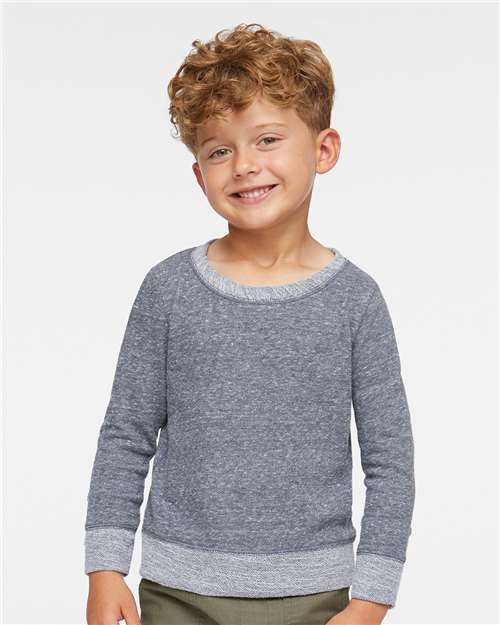 Toddler Harborside Mélange French Terry Crewneck Sweatshirt Rabbit Skins - 3379