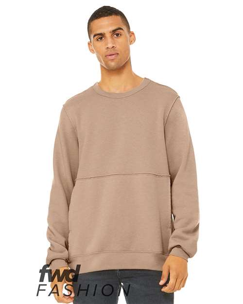FWD Fashion Raw Seam Crewneck Sweatshirt BELLA + CANVAS - 3743