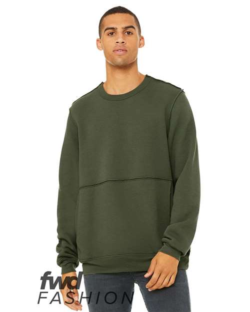 FWD Fashion Raw Seam Crewneck Sweatshirt BELLA + CANVAS - 3743