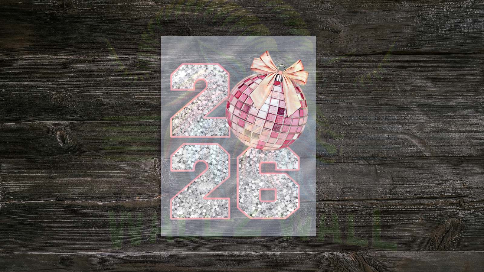 Pink Coquette New Year 2026 Png, Retro - DTF Transfer | Single Press Ready Print
